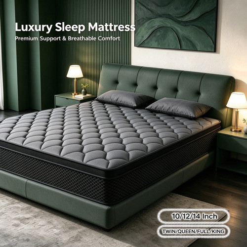 Queen king mattress - 12'',