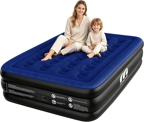 Portable air mattress with - air,