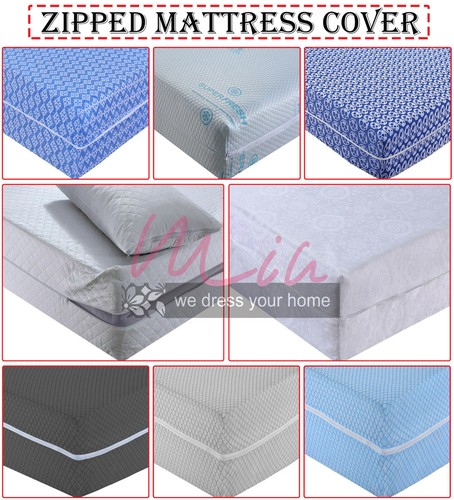 Zipped mattress cover anti bed - zipped,