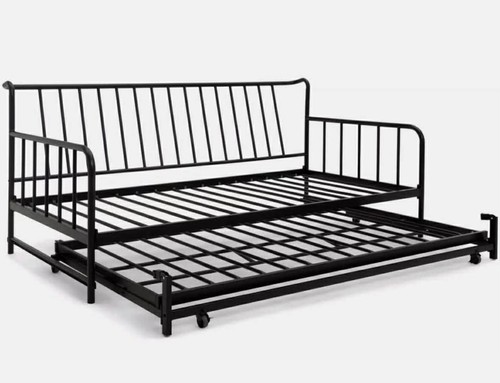 Black day bed with trundle - trundle, +
