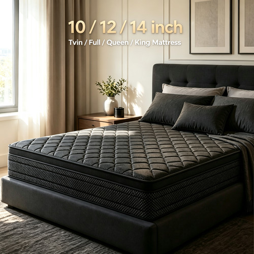 Gel memory foam spring - 14'', foam&spring