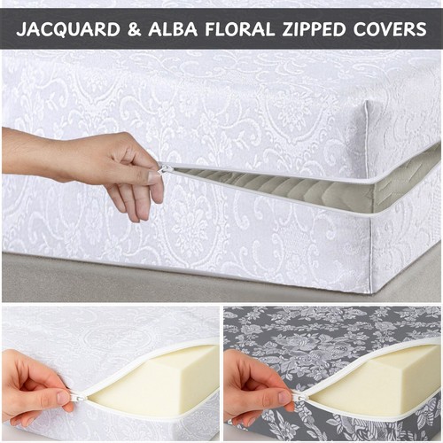 Zipped cover fitted mattress - zipped,