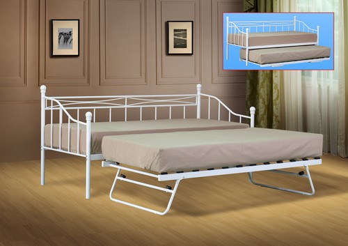Single metal day bed - day,